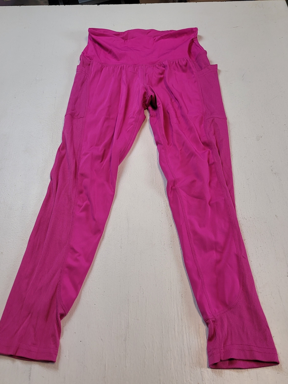 Pro Player Hot Pink High-Waist Active Leggings with Side Pockets
